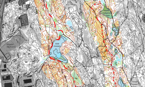 Prova denna bana som är en väldigt fin löpslinga i Ängårdsbergen.